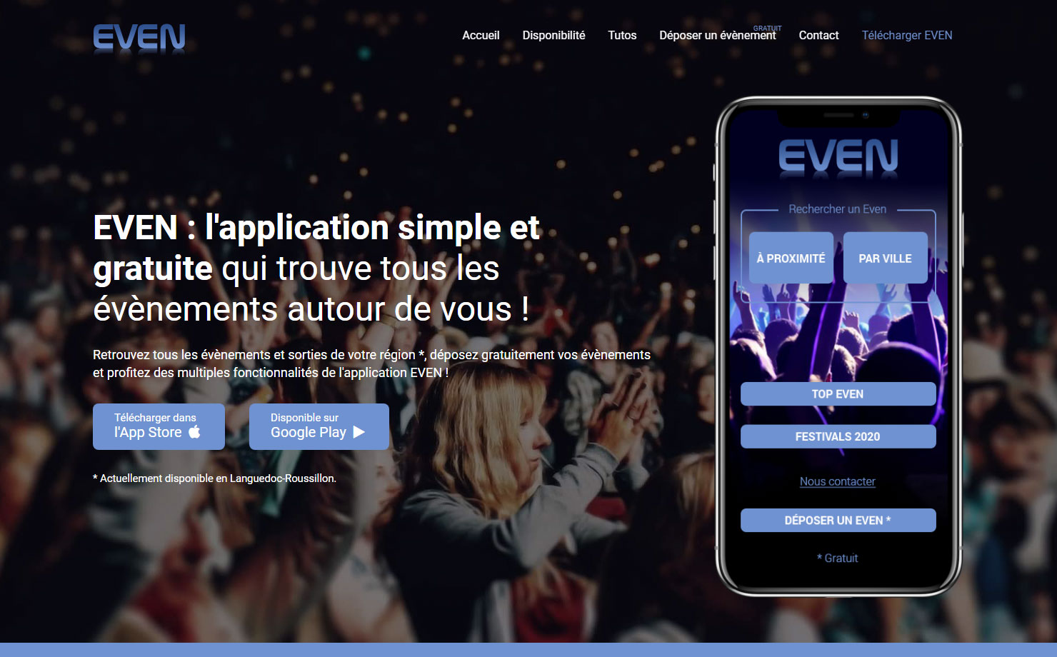 Application EVEN - Tous les évènements de votre région