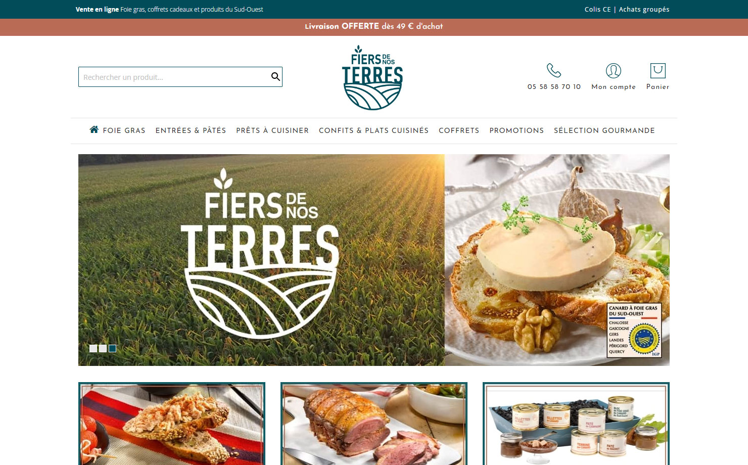 Fiers de nos Terres : foie gras de canard entier