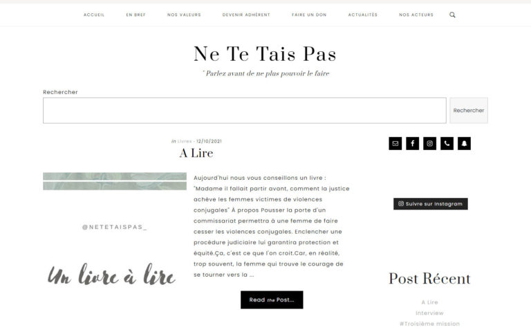 Association - Ne Te Tais Pas