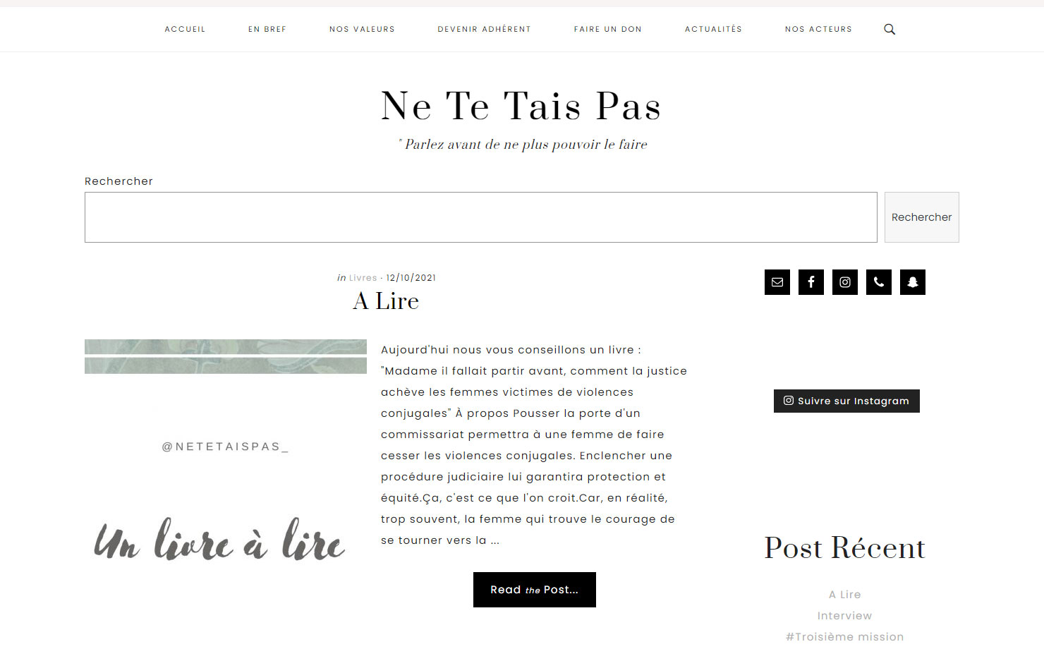 Association - Ne Te Tais Pas