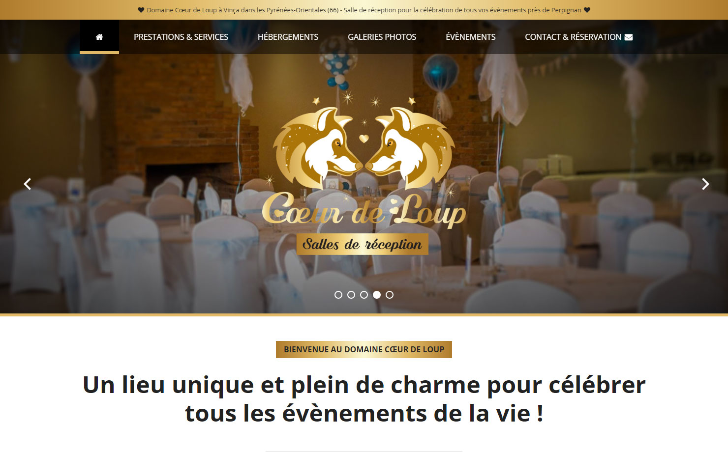 Cœur de Loup - Salle de mariage et de réception à Vinça (66)