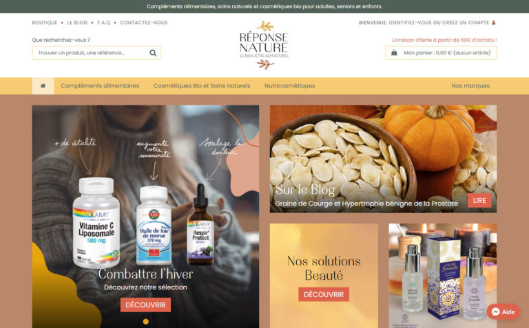 Réponse Nature - Compléments alimentaires et cosmétiques naturels