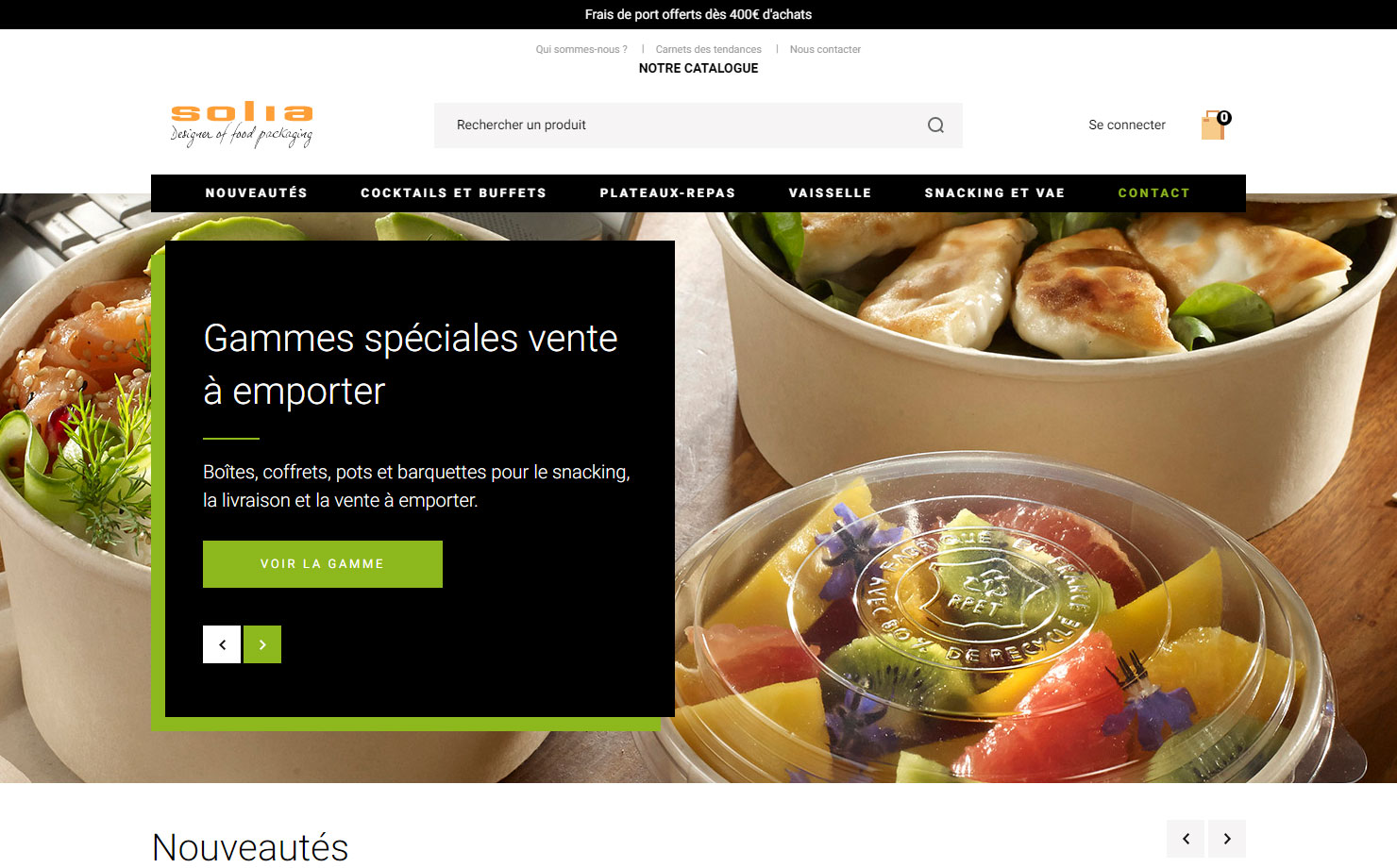 Solia Packages Restauration & Livraison