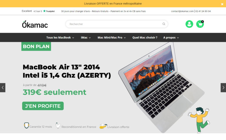 Okamac - Spécialiste des Mac reconditionnés en France