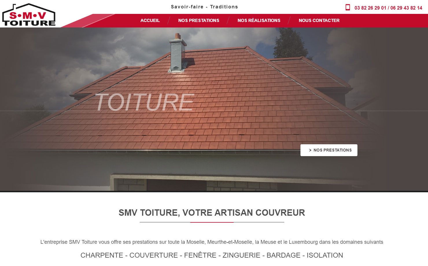 SMV Toiture : couvreur metz, couvreur thionville en Moselle