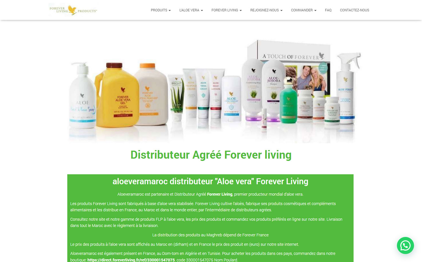 Aloeveramaroc - Vente cosmétiques et compléments alimentaires