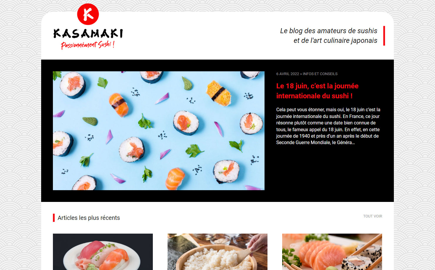 KASAMAKI - Le blog des amateurs de sushis et de la cuisine japonaise