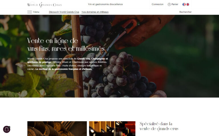 World Grands Crus - Vente en ligne de vins, grands crus et spiritueux
