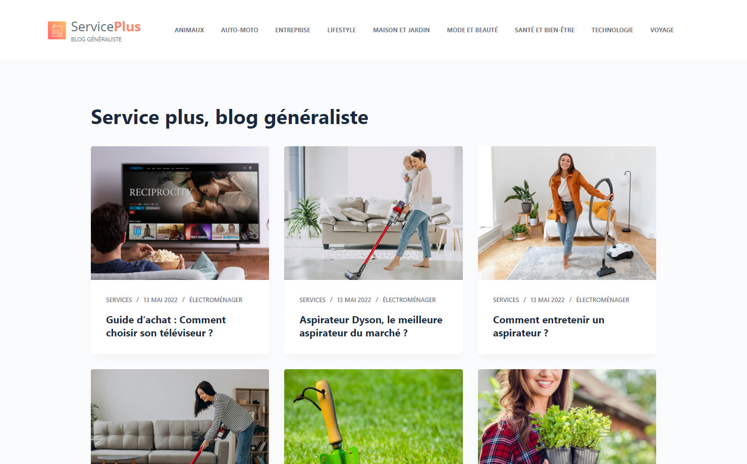 Service Plus - Blog généraliste