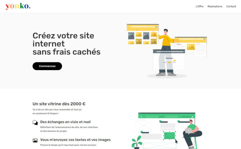 Yonko - Création de site vitrine sur mesure