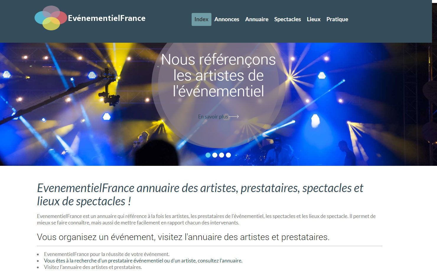 EvenementielFrance - Pour promouvoir l'événementiel et le spectacle