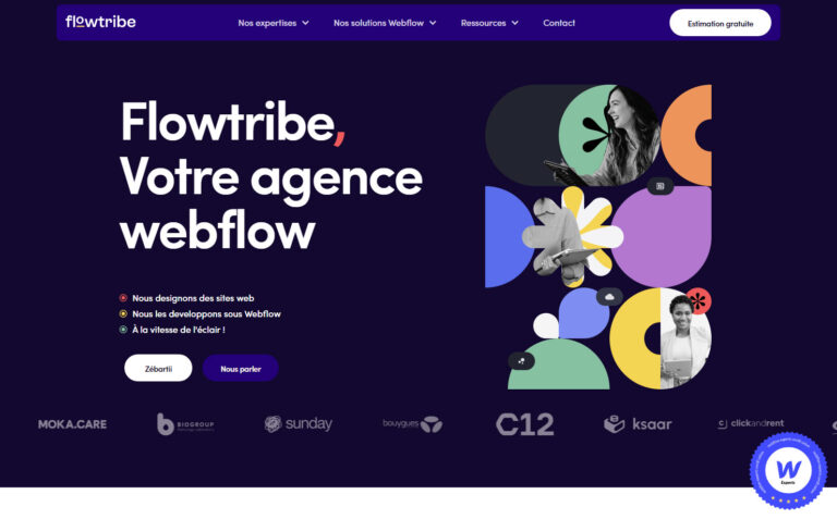 Flowtribe - Agence de création de site internet webflow