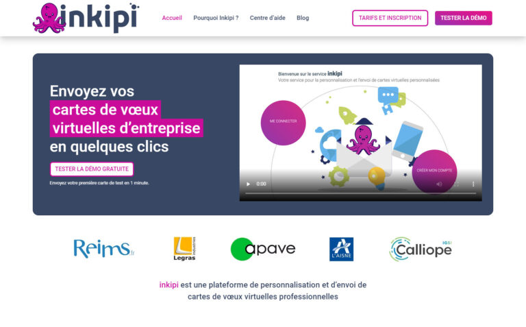 Inkipi - Cartes de voeux virtuelles pour entreprises