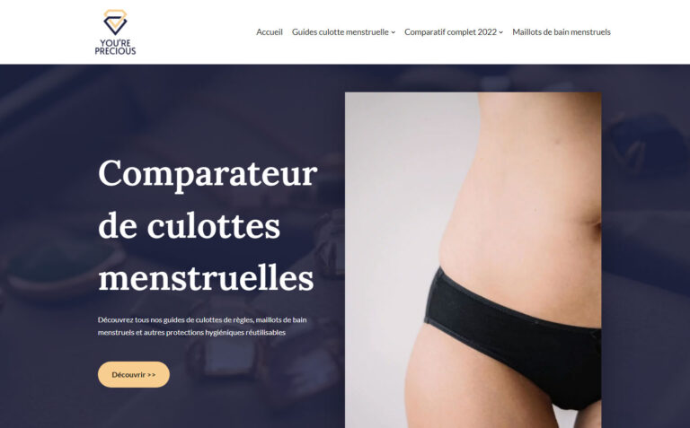 You're Precious - Comparateur de culottes menstruelles