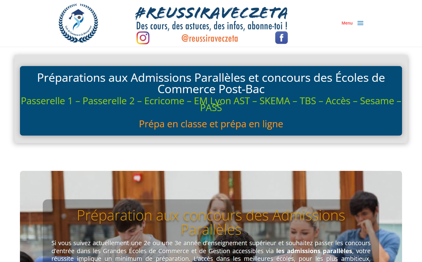Zêta Éducation - Préparer les concours des Admissions Parallèles