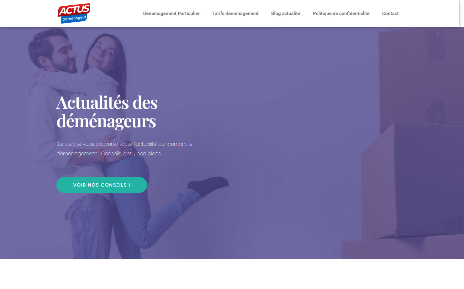 Actu Déménageur