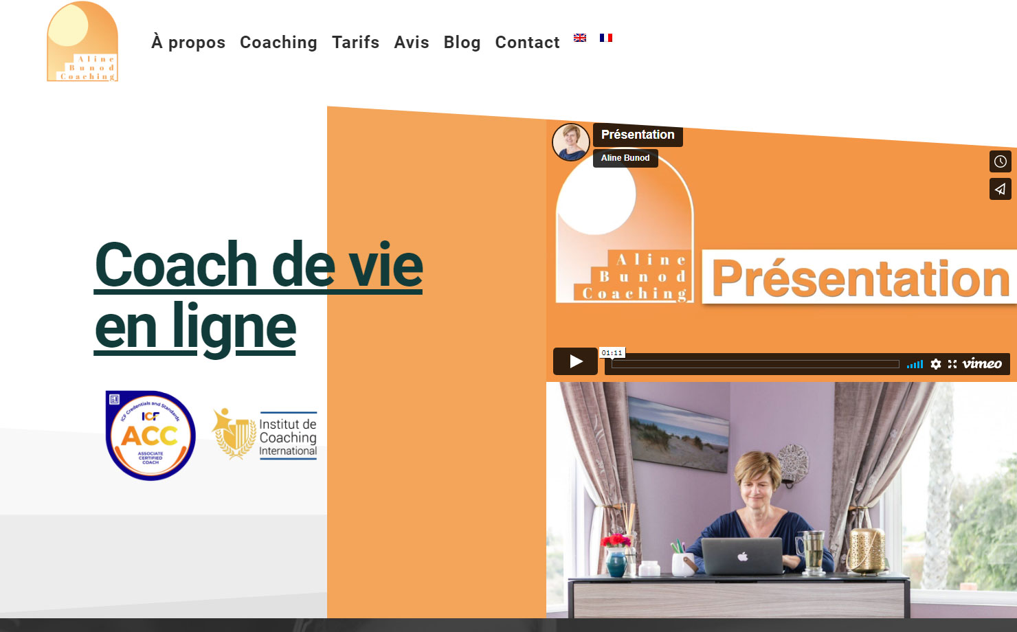 Aline Bunod Coaching - Coach de Vie En Ligne