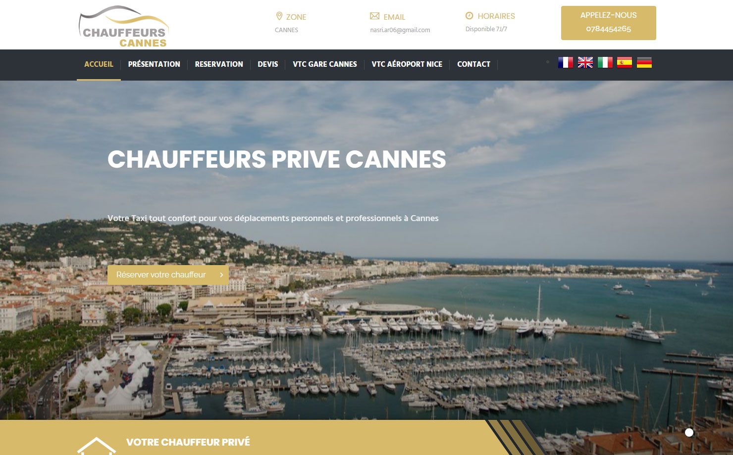 Chauffeurs privé Cannes