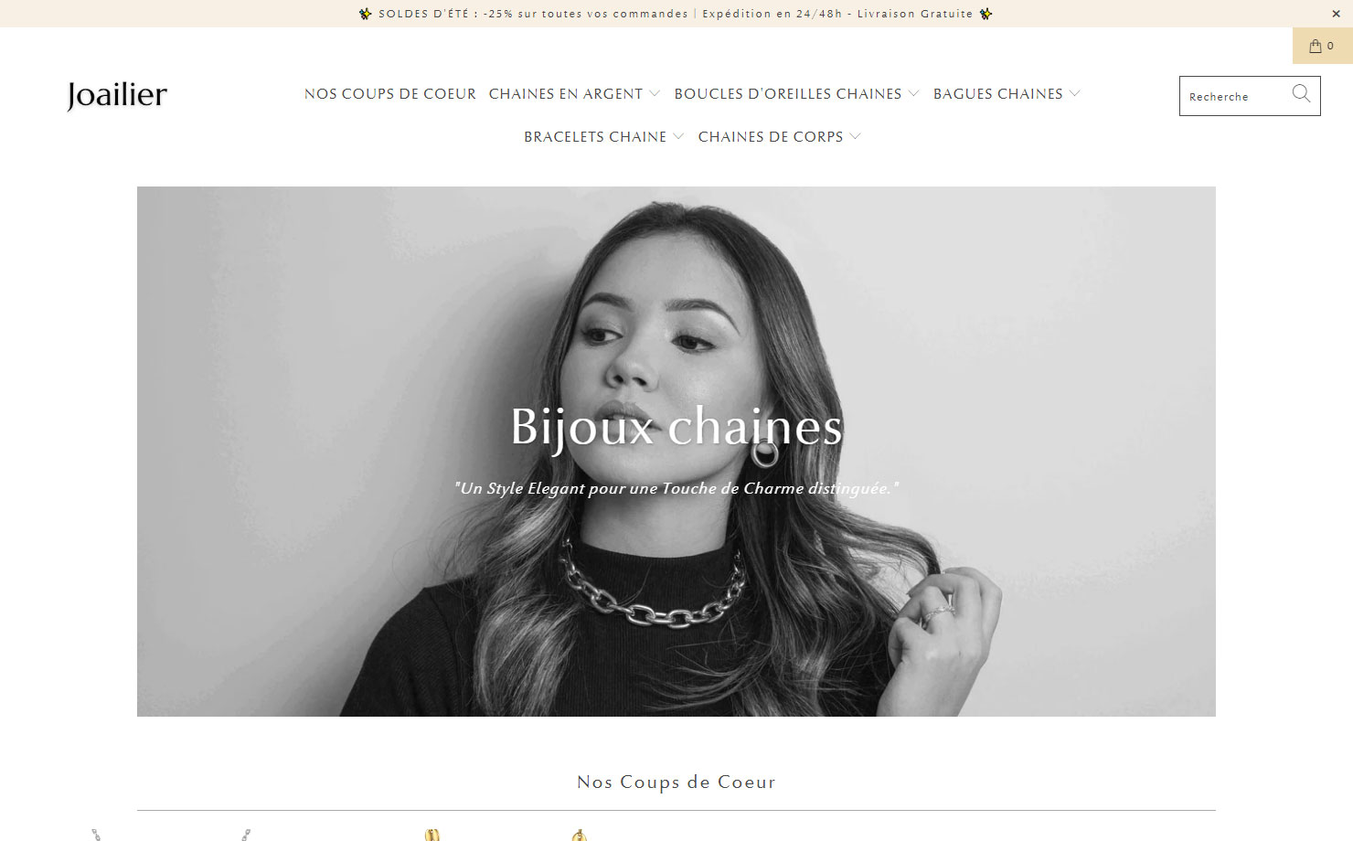 Joailier - Boutique en ligne de Chaines