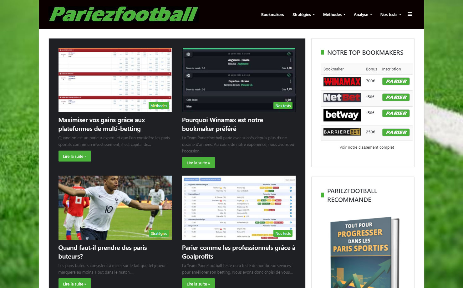 Pariezfootball - Bien parier sur le football