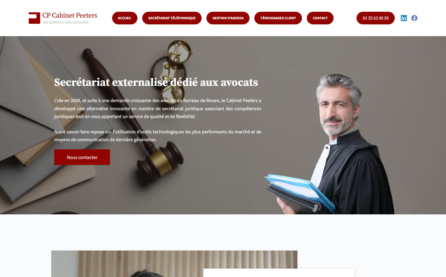 Cabinet Peeters : Secrétariat externalisé pour avocat
