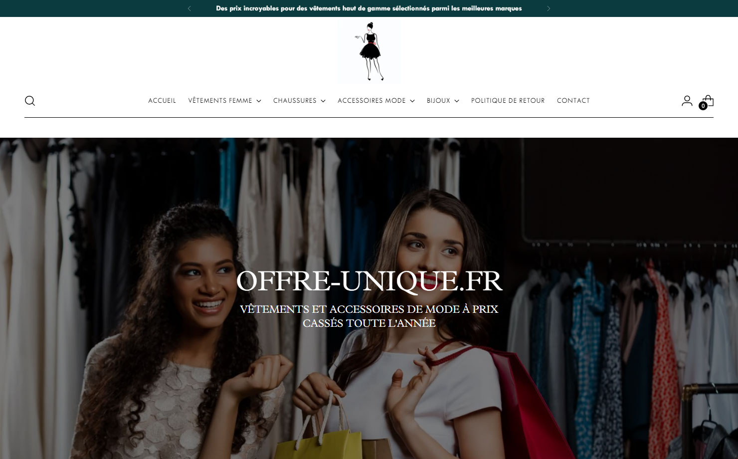 OFFRE UNIQUE - Vente de vêtements pour femme à prix cassés