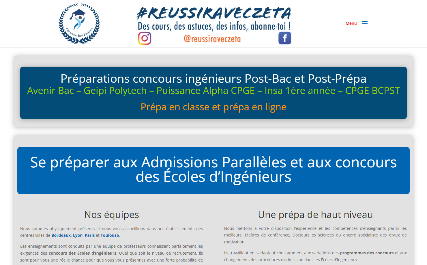Zêta Ingénierie - Préparer les concours des écoles d'Ingénieurs