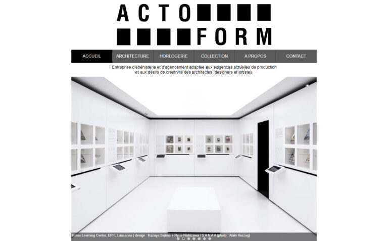 Actoform - Création d’agencements en menuiserie