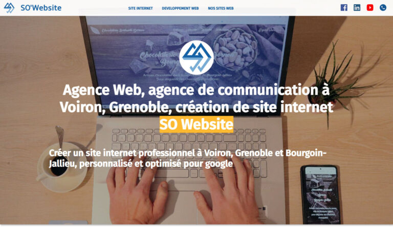 Agence Web SO'Website- Création de site internet à Grenoble