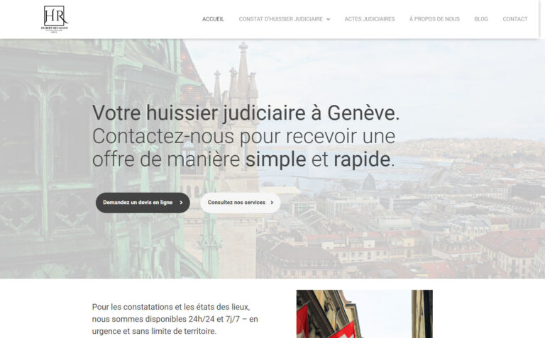 Etude H.Reymond - Huissier en ville de Genève