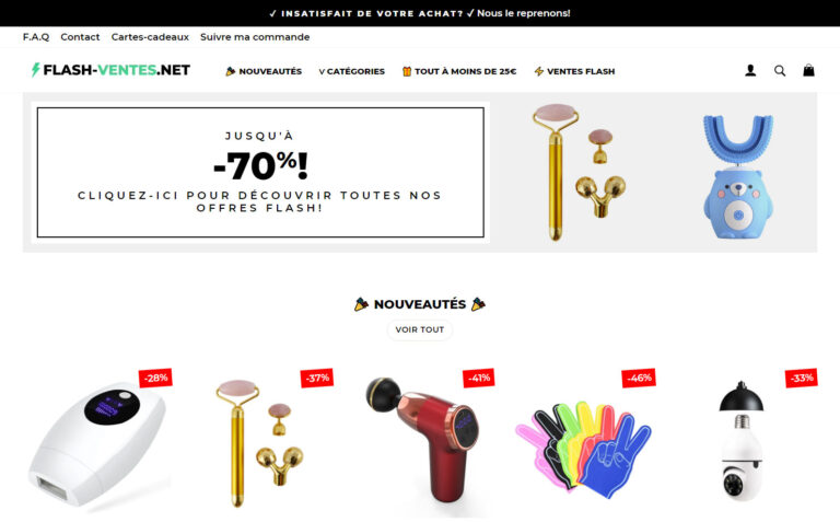 FLASH-VENTES.NET - Le site spécialiste des offres flash !