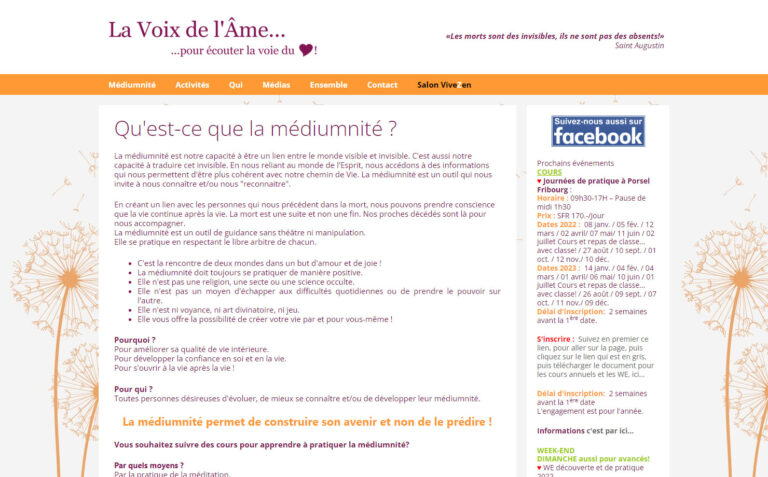 La Voix de l'Ame - Médiumnité et guérison