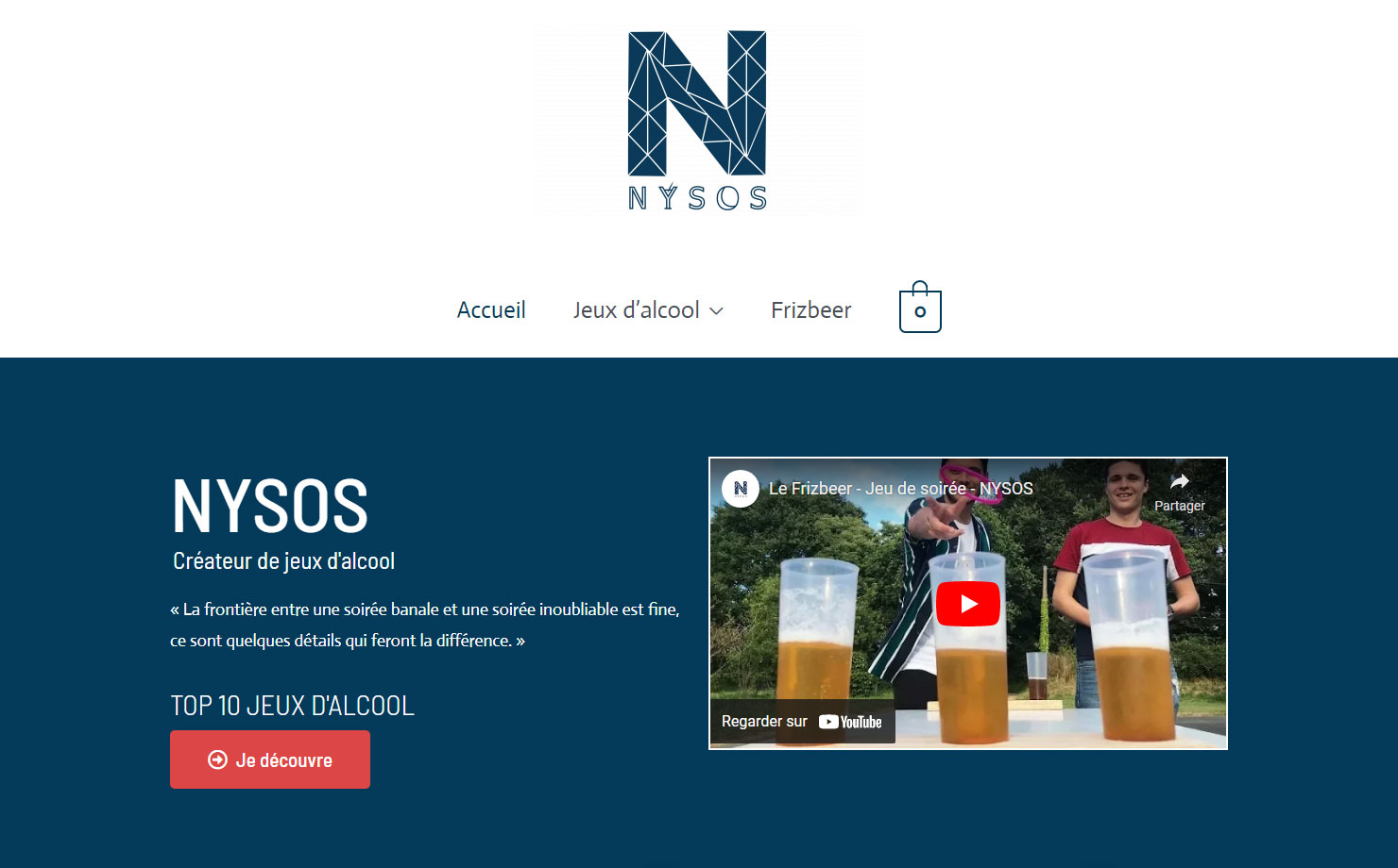 Nysos - Créateur de jeux d'alcool
