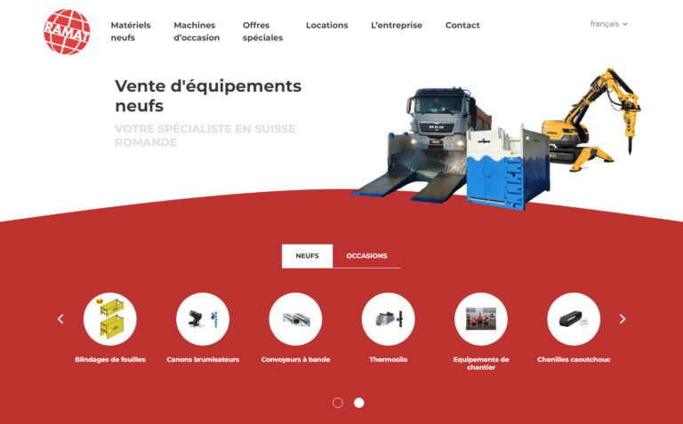 Ramat - Engins de chantier neufs et d’occasion en Suisse