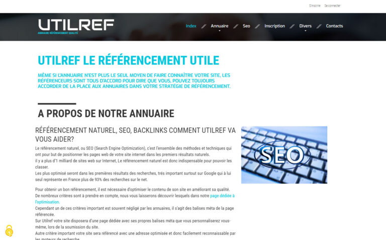 Utilref - Annuaire généraliste utile pour votre référencement