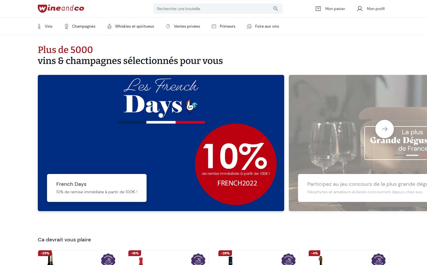 Wineandco - Achat de vins et champagnes en ligne
