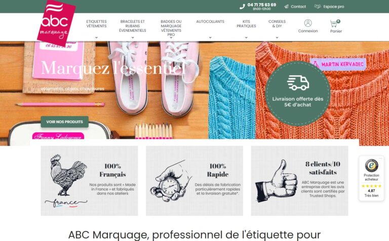 ABC Marquage - Professionnel de l'étiquette pour vêtements !