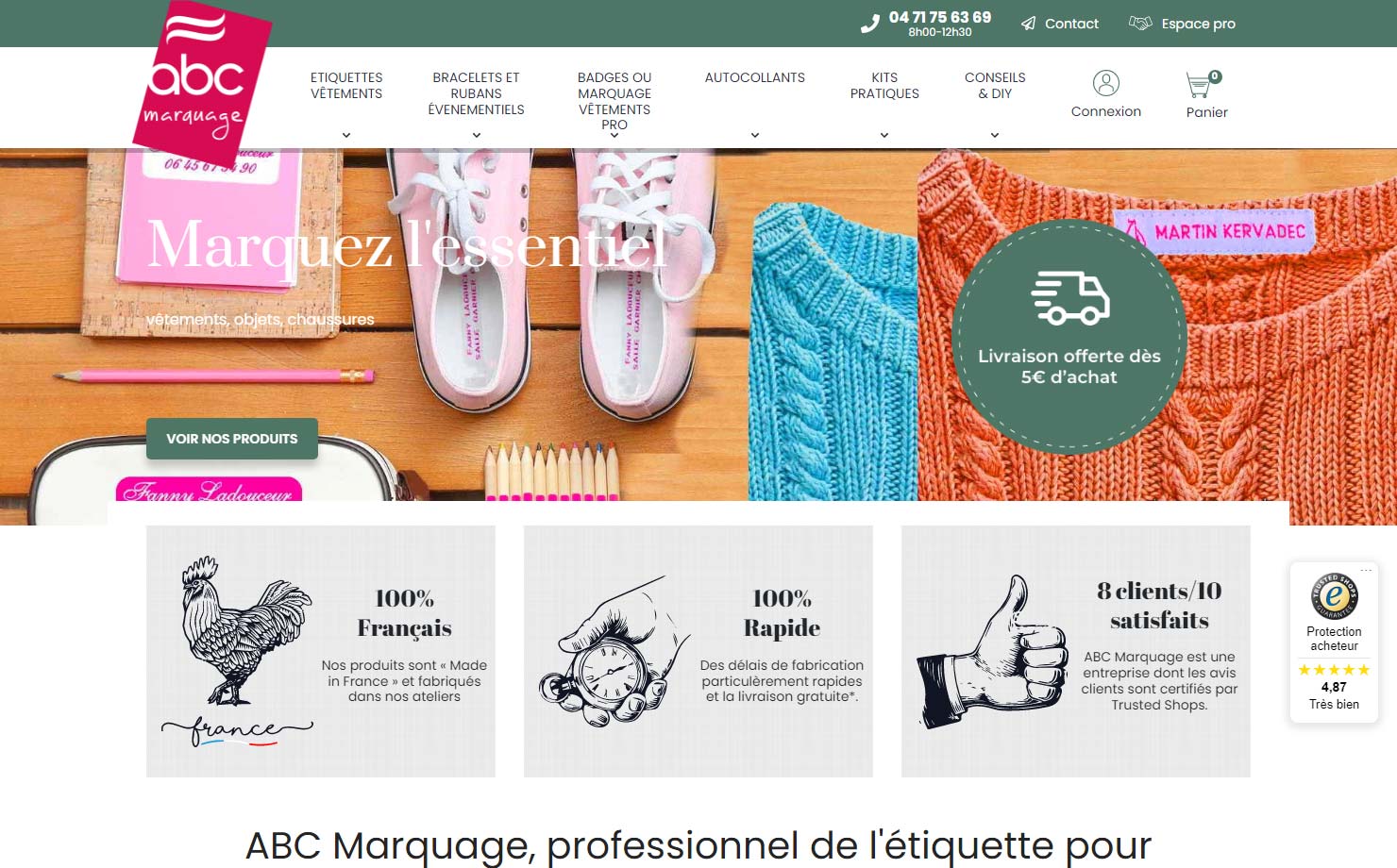 ABC Marquage - Professionnel de l'étiquette pour vêtements !