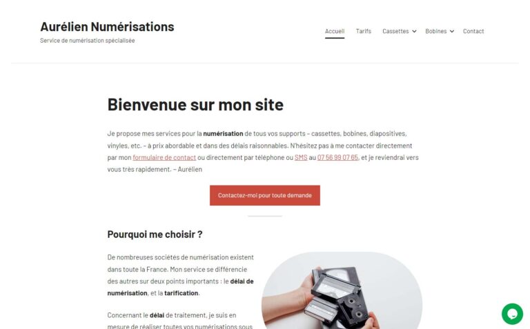 Aurélien Numérisations - Transferts de cassettes et films à Paris 13ème