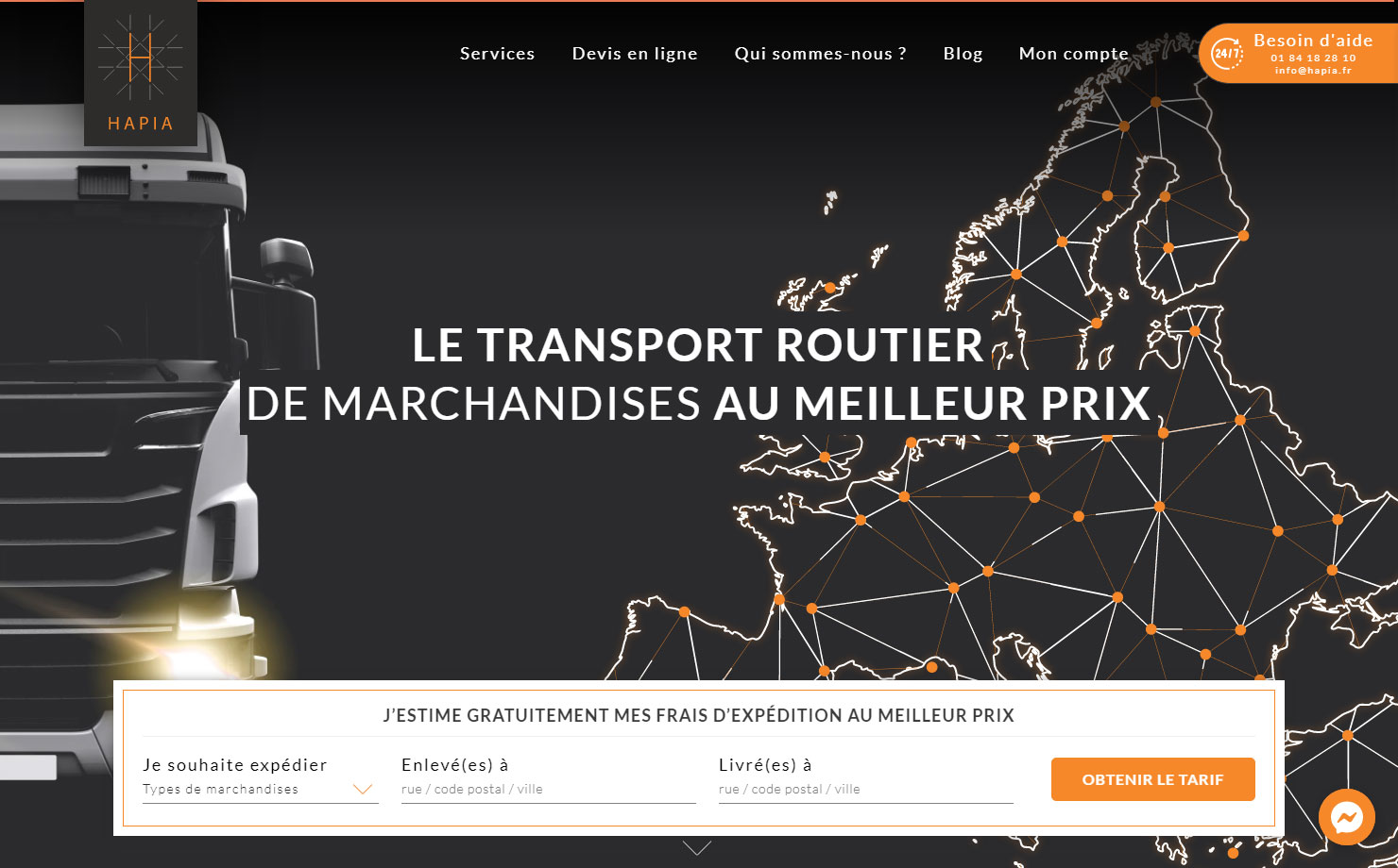 HAPIA - Transport routier de marchandises