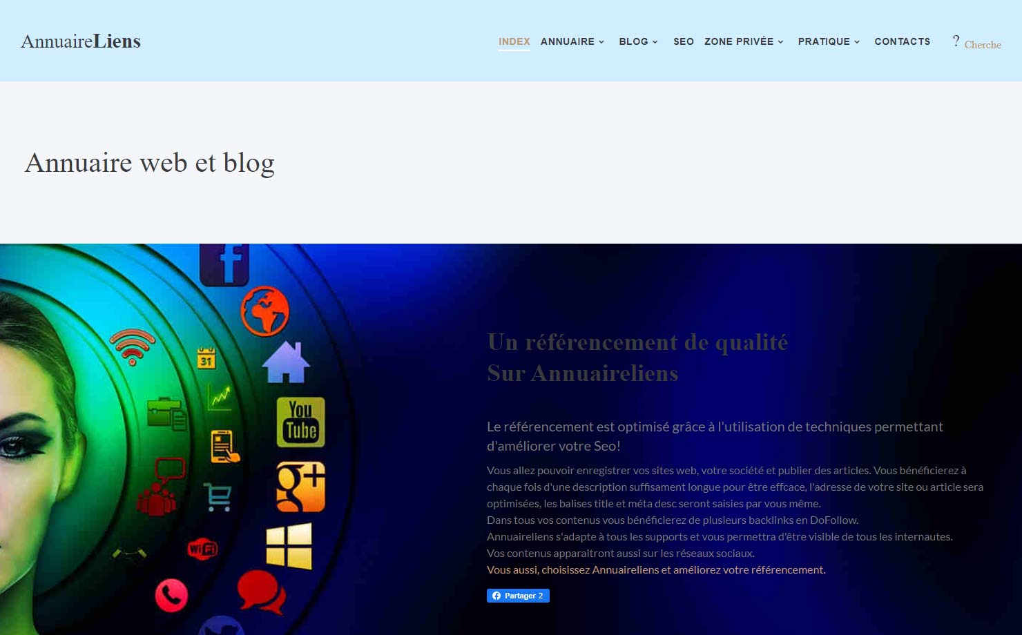 AnnuaireLiens - Un annuaire, un blog pour votre référencement