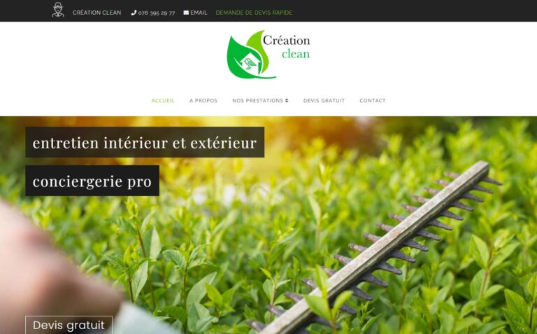Création Clean - Nettoyage et conciergerie, prestations sur mesure