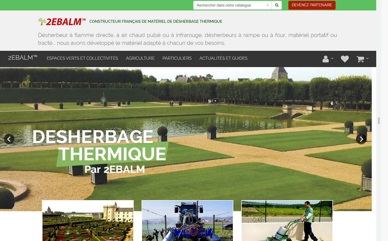 2EBALM - Constructeur français de matériel de désherbage thermique