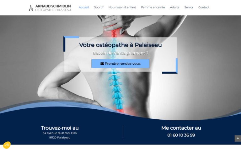 Arnaud Schmidlin - Ostéopathe pour enfant à Palaiseau