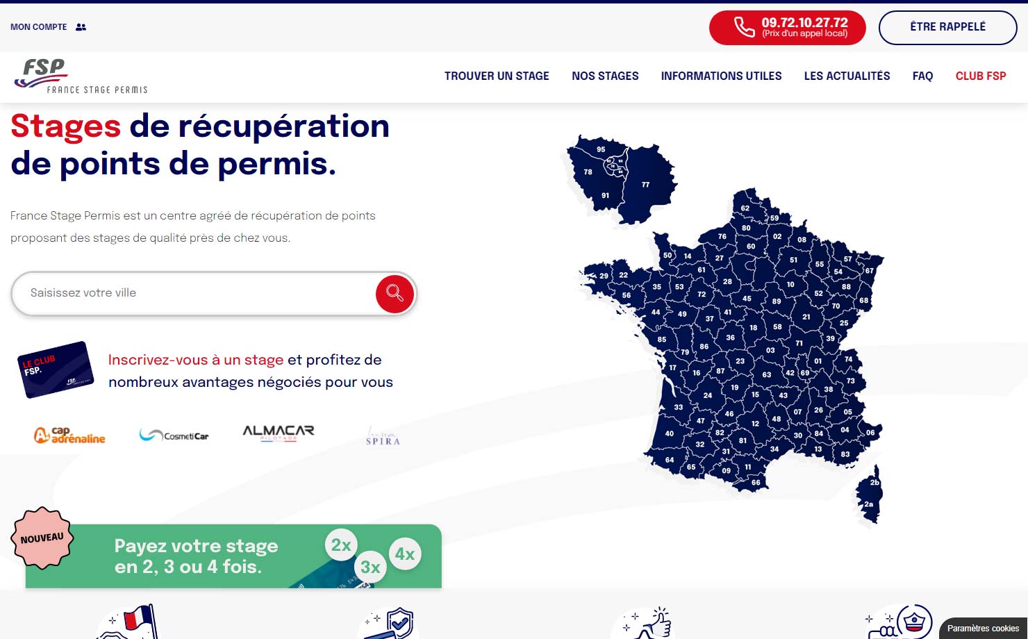 France Stage Permis - Stage de récupération de points du permis de conduire