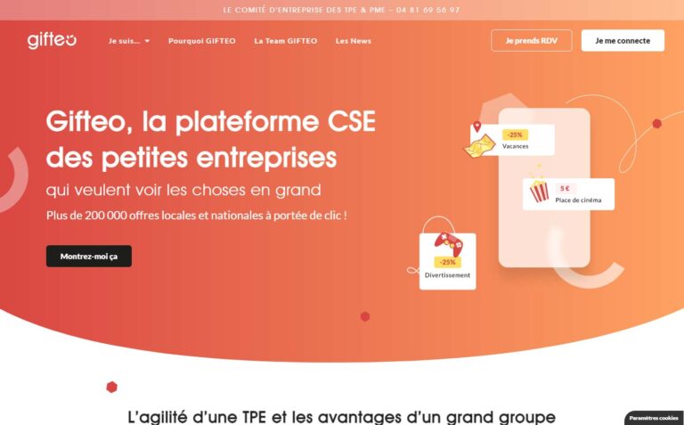Gifteo - Le CSE externalisé des TPE et PME