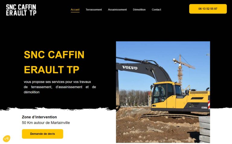 SNC Caffin - Entreprise terrassement en Normandie