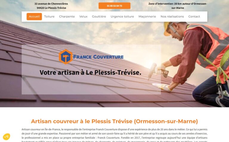Franck couverture - Couvreur en Ile de France