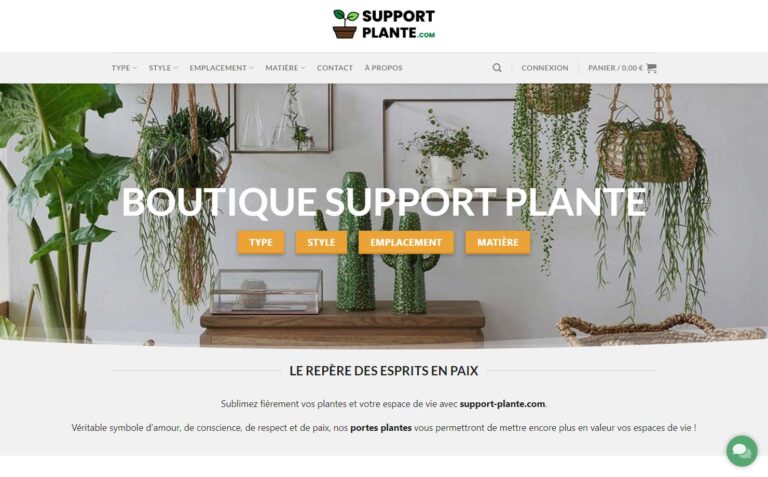 Support Plante