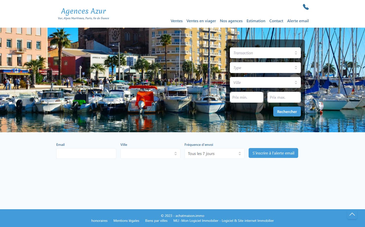 Agence Azur - Agence immobilière à St Raphael, Cannes, Paris